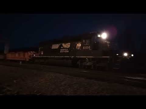 NS 6106 leads T43 with a squeaky horn (2/28/2023)