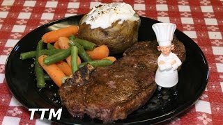 How to Make Broiled Steak and Baked Potatoes in the Toaster Oven