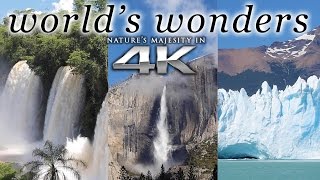WORLD'S WONDERS in 4K | 1HR Nature Relaxation™ UHD Music Video / Screensaver