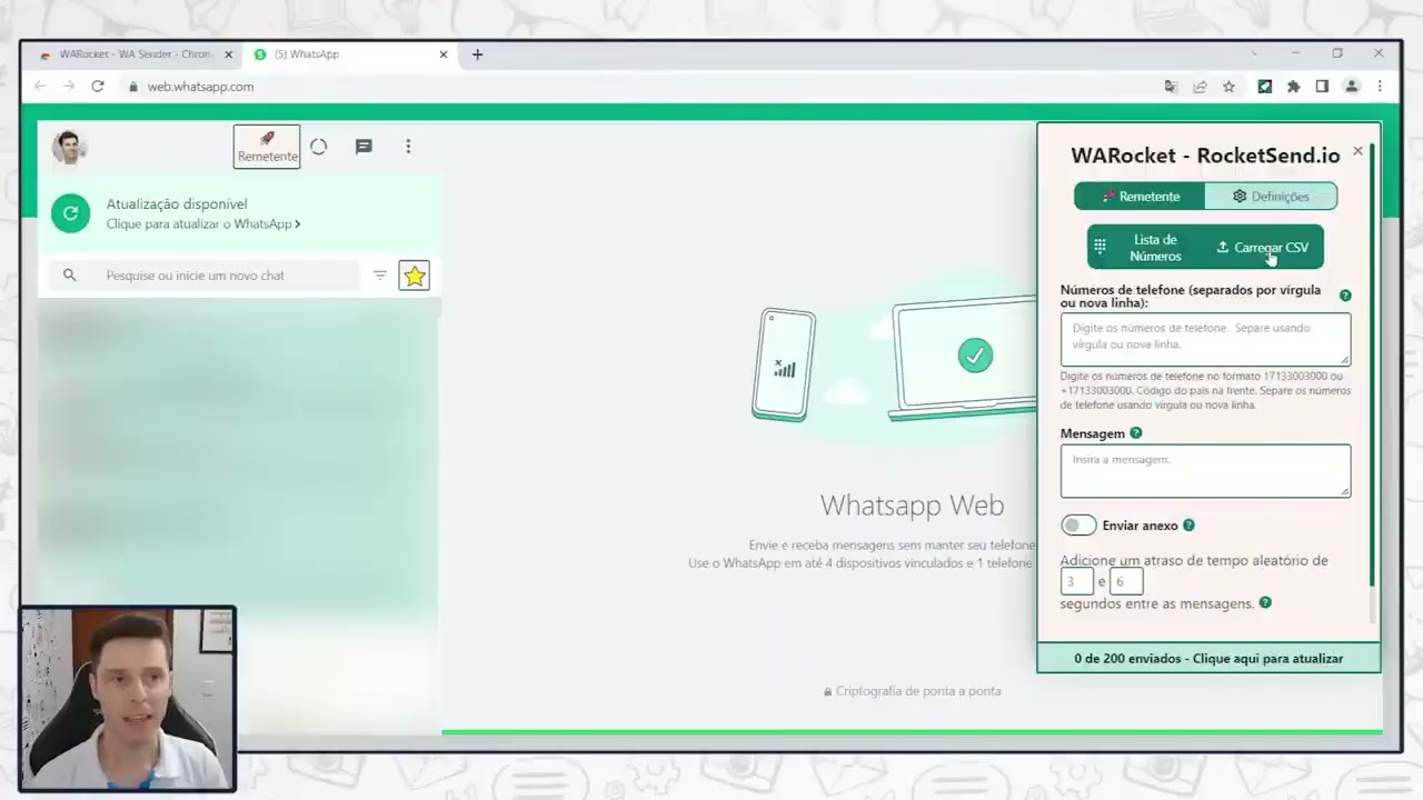 🚀 Automação e Envio de Mensagens via Whatsapp! Conheça a Rocketsend io