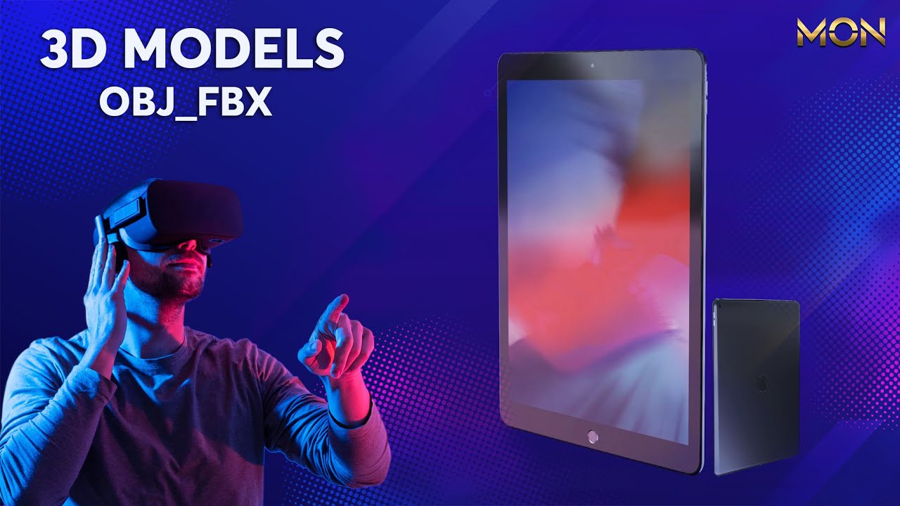 Ipad 3D model OBJ FBX