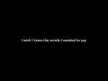 Sorry My Friend by Save Ferris (Lyrics)