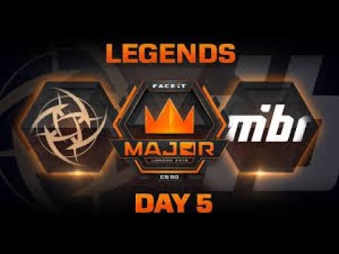 NIP vs MiBR  map 1 Cache FACEIT Major London 2018