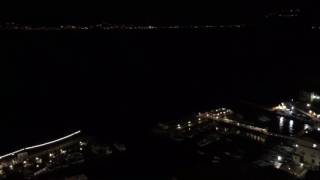 Night time panoramic View from the roof of the Hotel Vesuvio Sorrento