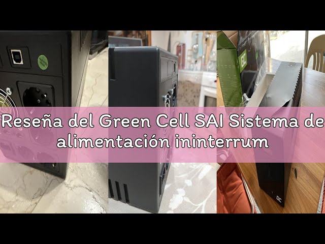 Vídeo relacionado con Green Cell SAI Sistema de alimentación ininterrumpida UPS Potencia 2000-3000VA (1200W) 230V Fuente de alimentación Continua Line Interactive senoidal AVR USB/RJ45 4X Schuko IEC Tomas con Pantalla LCD