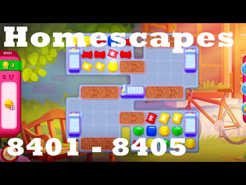 Homescapes Level 8401 - 8405 HD Walkthrough | 3 - match game | gameplay | android | ios | pc | app