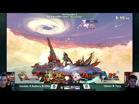 Poi Poundaz 2 Teams: SSBU - Top 8 Qual - Double A Battery + Elliston Vs  Ojisan + Tyyy