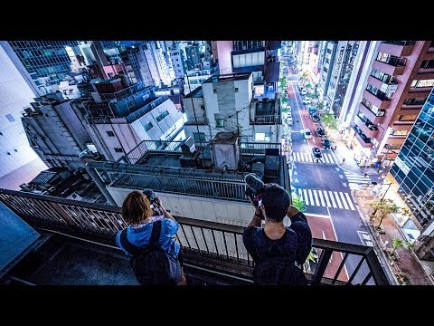 夜間探索東京屋頂! (Exploring Tokyo Rooftops at Night!)