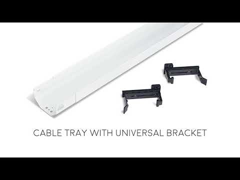 Upper Cable Tray Fitting   Single Motor Desk V2