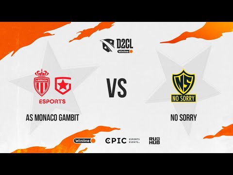 AS Monaco Gambit vs No Sorry, Winline D2CL Season 8, bo3, game 1 [Lex & 4ce]