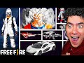 SOLO PUEDO USAR COSAS BLANCAS EN FREE FIRE Reto Un Solo Color Free Fire TheDonato