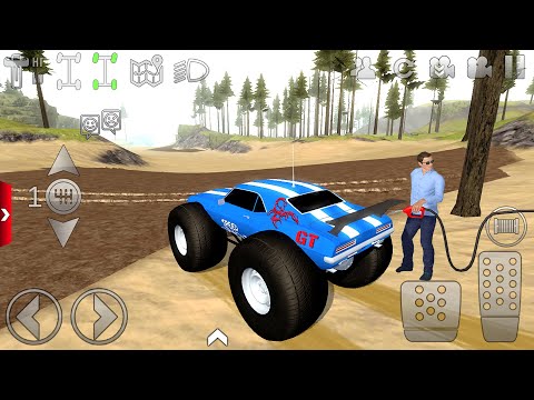 Extreme Off-Road Driving mud on Speed blue Monster Truck #3 - Offroad Outlaws Best Android Gameplay