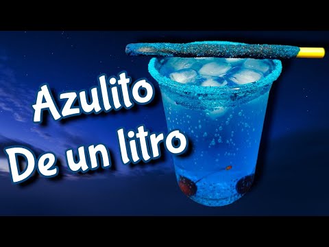 Azulito of a Liter | Smurf | Blue | Drinks with vodka,curacao | Drinks for business or party 😋 🫐 🐟