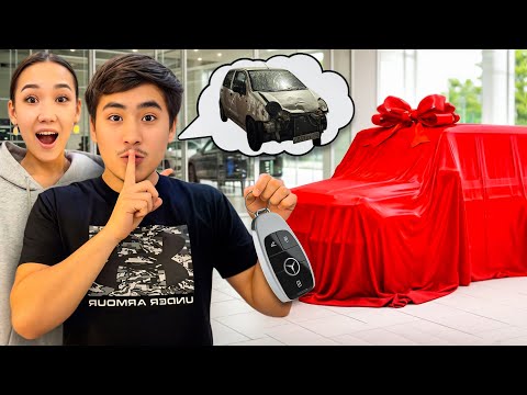 АРУНАҒА НОВЫЙ МАШИНА🤫🚘(гелик подарить еттім деп праааанкккк🤣🤣)