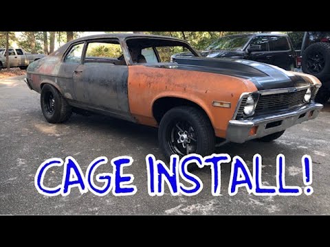 Chevy Nova Roll Cage Install. Project FrankenNova. What could go wrong?