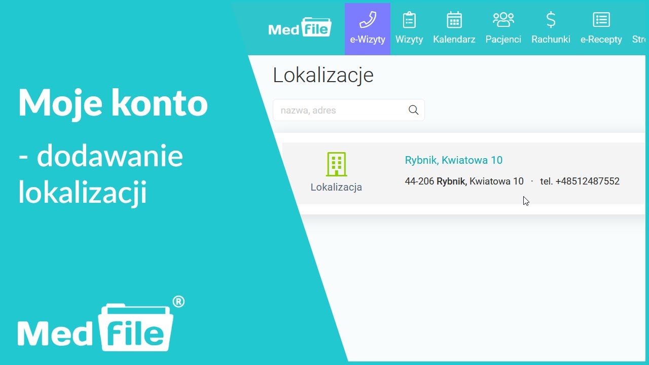 Lokalizacje, dodawanie lokalizacji