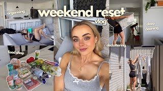 weekend reset | deep cleaning | organising | book chats | decluttering | food shop | conagh kathleen