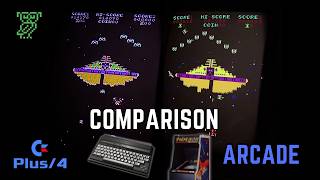 Phoenix (2021) | Comparison Commodore Plus/4 vs Arcade