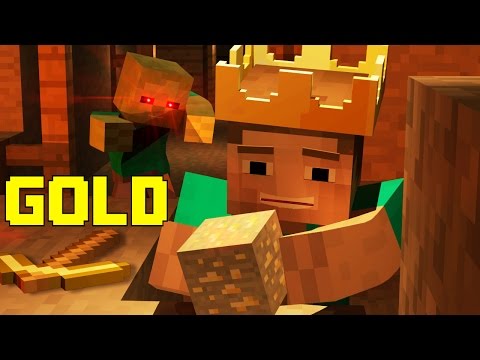 CCMegaproductions - ♫"Gold" An Animated Minecraft Parody Song of Rude by Magic (Music Video)