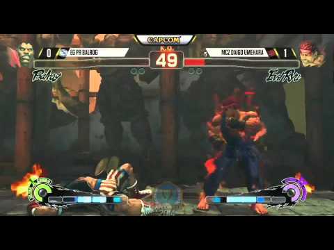Capcom Cup USF4: Pr Balrog (Boxer) vs Daigo (Evil Ryu) with Twitch Chat in intervals