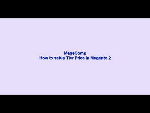 Magento2 - How to setup MageComp Tier Price Extension