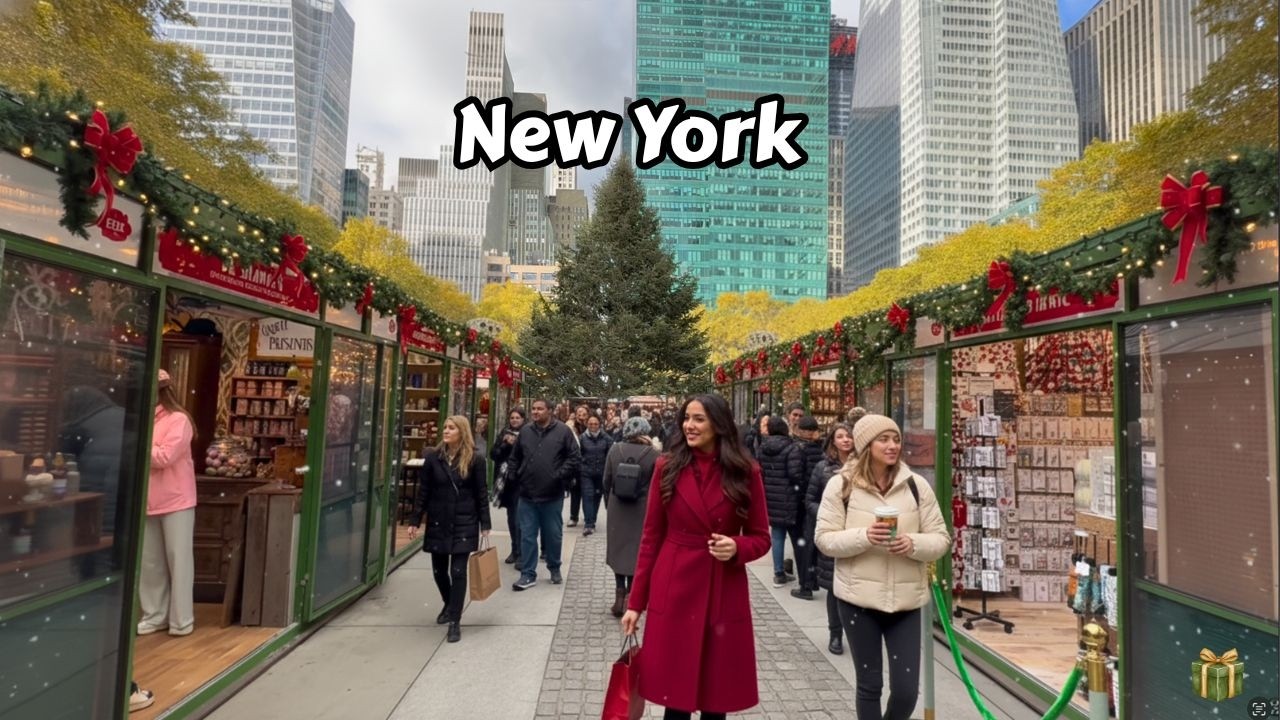 Christmas In New York City Bryant Park Holiday Market