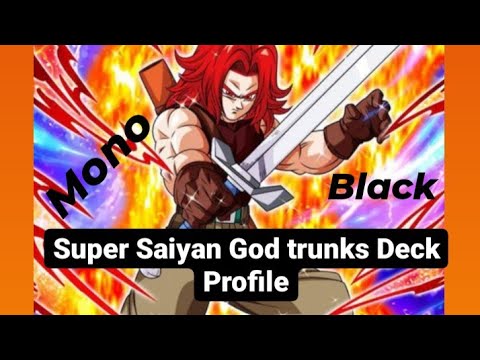 SSG Trunks Crimson Warrior : Mono Black : 2022 Deck Profile : Dragon Ball Super Card Game