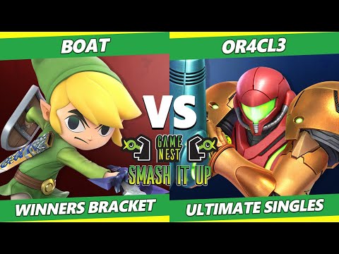 Smash It Up - Boat (Toon Link) Vs. Or4cl3 (Samus) SSBU Ultimate Tournament