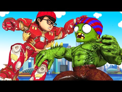 Super Hero Nick Iron Man vs Zombie rescue Tani - Scary Teacher 3D Funny Animation