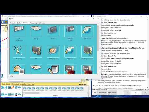 10 2 1 7 Packet Tracer - Web and Email