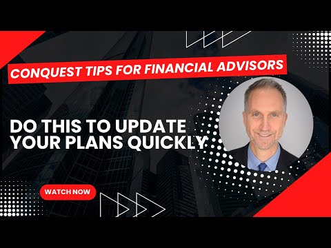 If I want to quickly update my Conquest plans, I'd do this