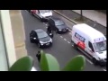 Terrorist execute police man in Paris Charlie Hebdo.