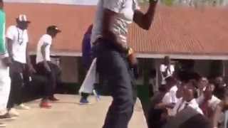 Wyre Leads Students in Dancing to She Say Dat