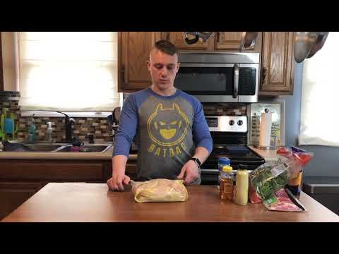 Easy Meal Prep - Honey Mustard Chicken low carb wrap