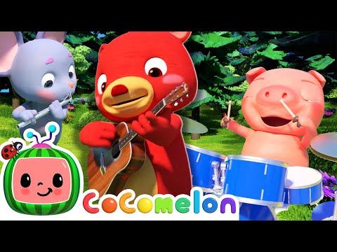 Musical Instruments Song | CoComelon Furry Friends | Animals for Kids