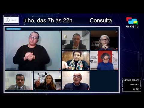 Transmissão ao vivo do 2º debate entre as chapas da consulta para a gestão 2020-2024 da Reitoria