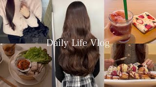 【 vlog 】働くOLの日常☕️📃無印購入品紹介🛒➿美容院,ドレス試着,自炊記録,せいろ蒸しポッサム💛