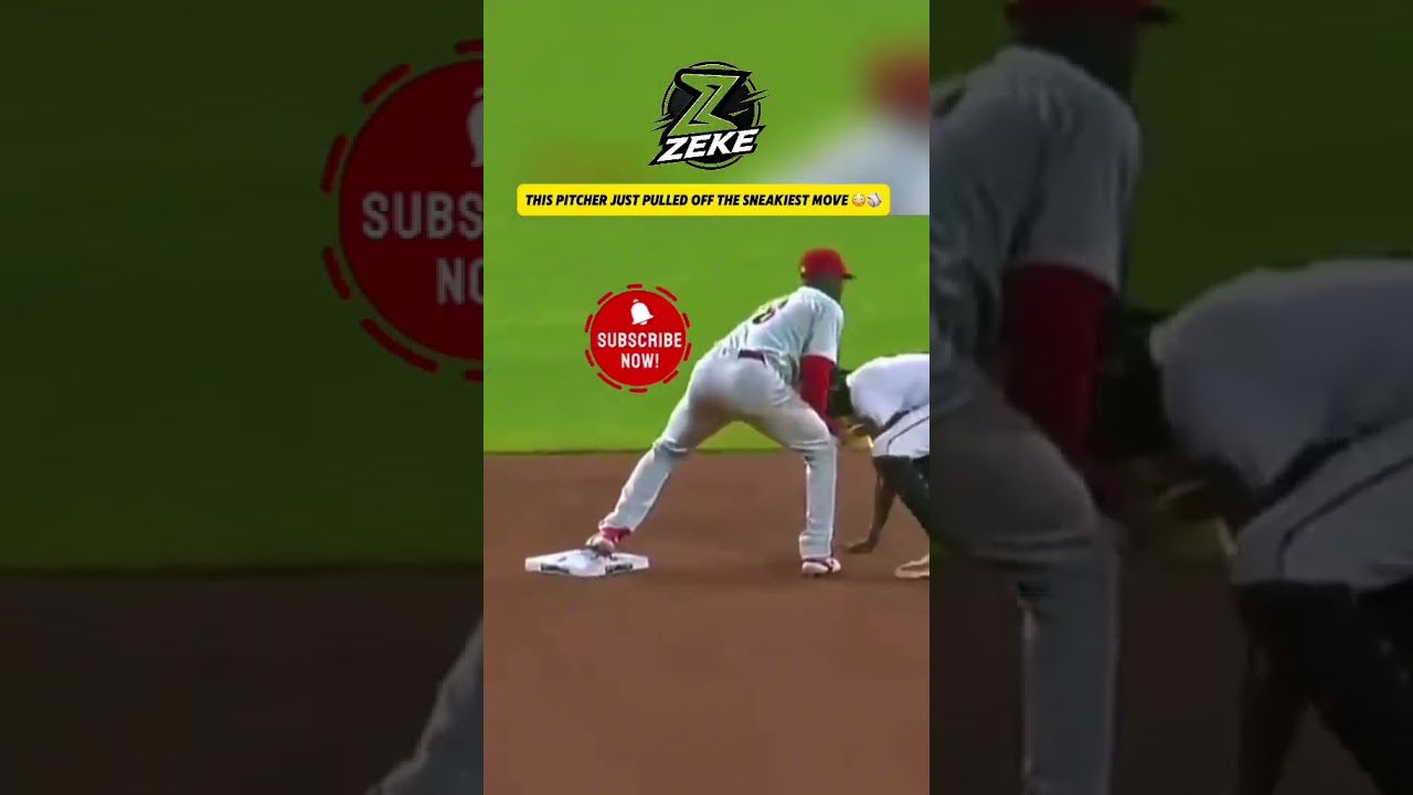 pitcher caught stealing???? #baseball