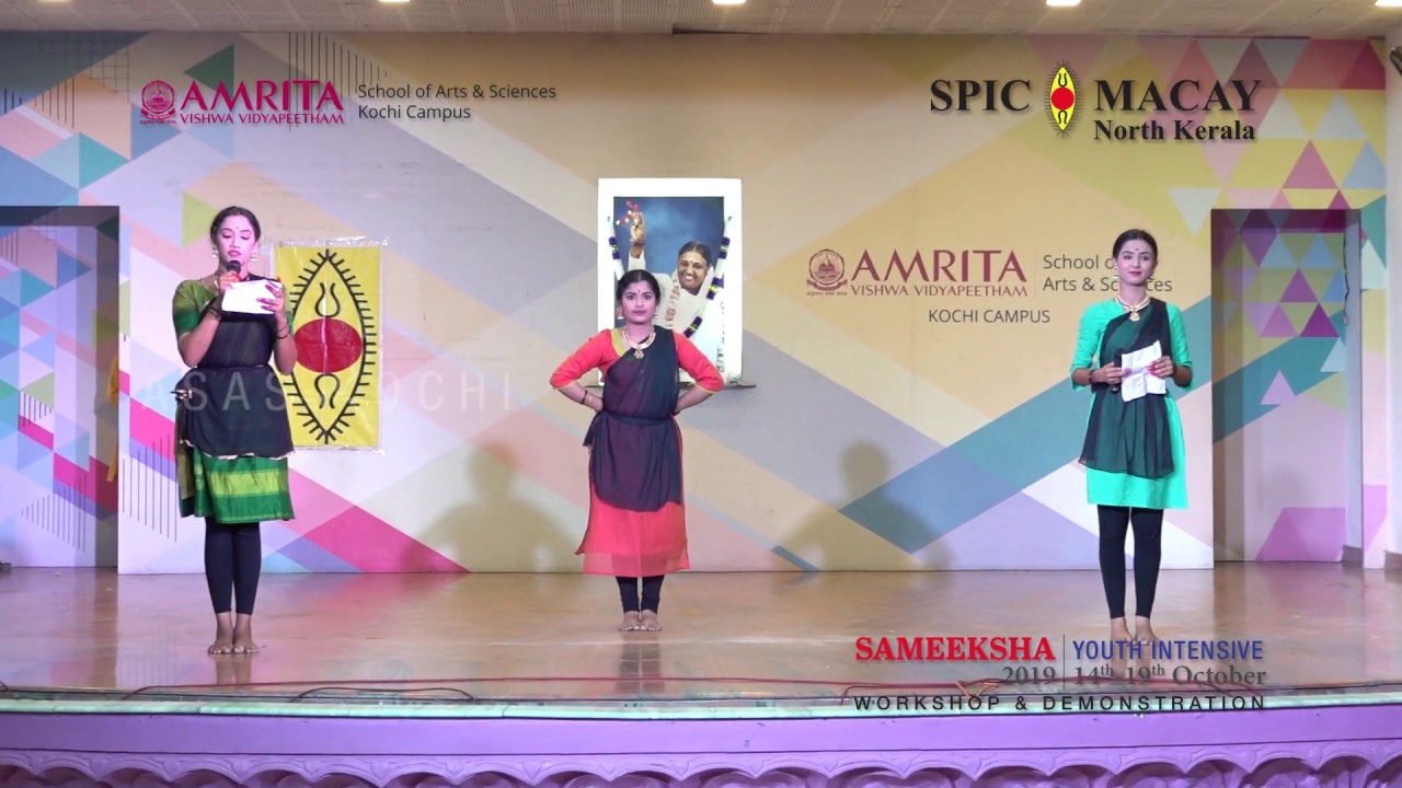 SPIC MACAY - Sameeksha 2019 - BHARATHANATYAM Performance by Students