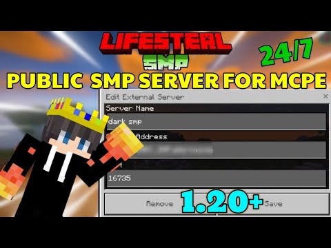 Best Public LIFESTEAL SMP For Minecraft Pe 1.20 | Java/Pe | How To Join 24/7 Online