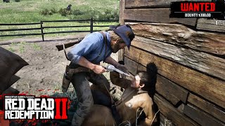 Red Dead Redemption 2 [PC] -  Funny & Brutal Combat | Surviving tough waves of Bounty Hunters!