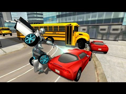 Flying Car Robot Simulator - Android Gameplay Test [HD]