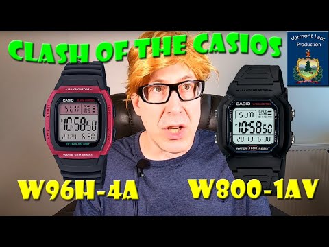 Vyriškas laikrodis CASIO W-96H-1AVDF + BOX video