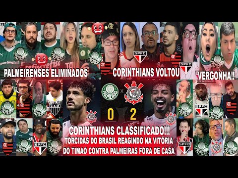 TORCIDAS DO BRASIL AO PALMEIRAS 0X2 CORINTHIANS CLASSIFICADO Y PALMEIRENSES ELIMINADOS