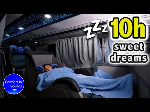 Air Conditioner Noise Inside a Luxury Bus - Extended Version, Black Screen 432 hz