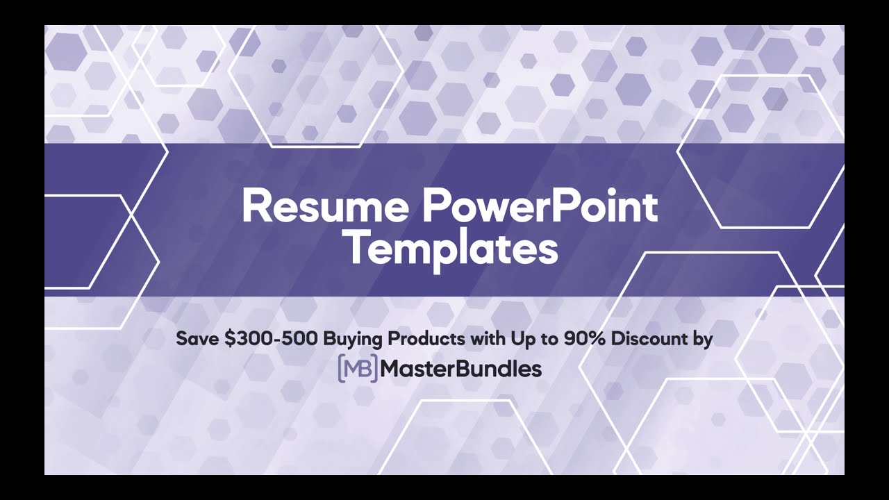 Premium Resume PowerPoint Templates - MasterBundles