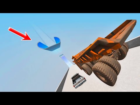 Huge Mining dump truck on an icy descent | dump truck simulator 2022 | BeamNG drive
