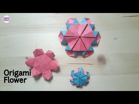 Origami Hexagon Flower Tutorial