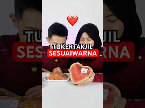 tukeran takjil sesuai warna 🤩 #challenge #games #couple #funny