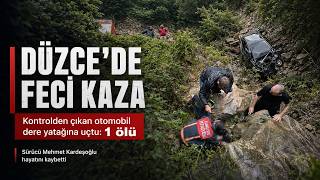 Dere Yatağına Uçan Otomobilin Sürücüsü Öldü